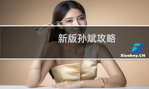 新版孙斌攻略