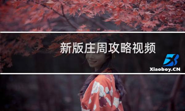 新版庄周攻略视频
