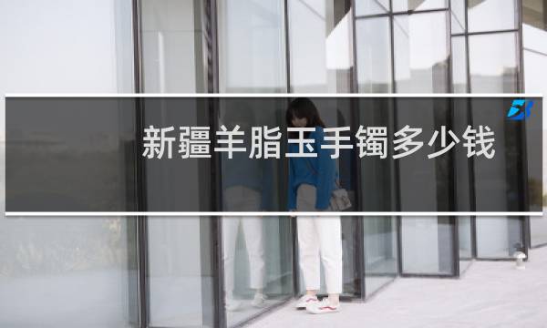 新疆羊脂玉手镯多少钱