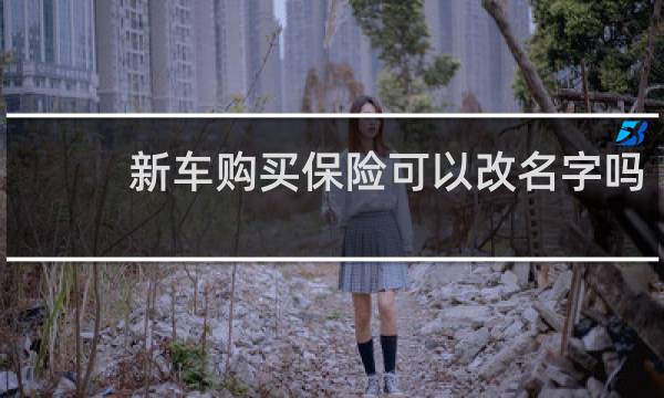 新车购买保险可以改名字吗