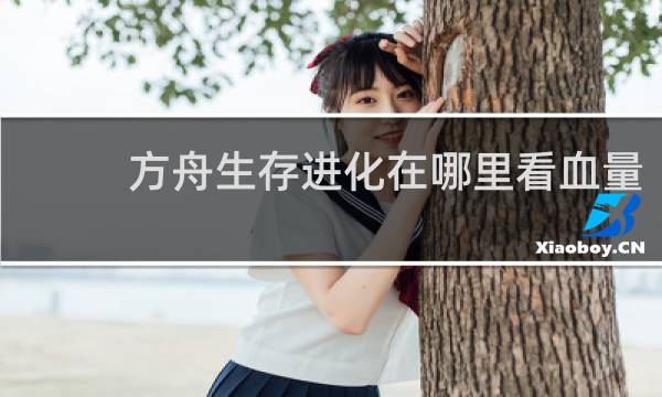 方舟生存进化在哪里看血量