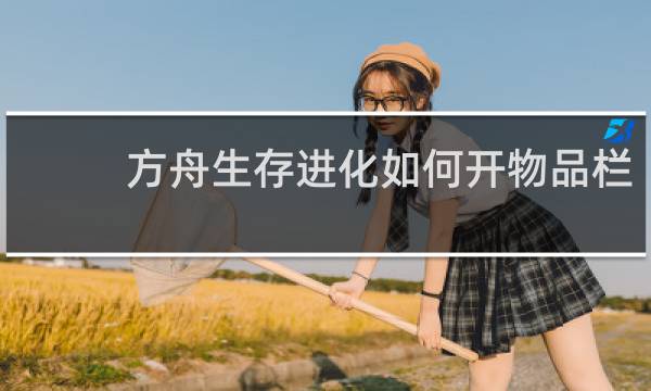 方舟生存进化如何开物品栏