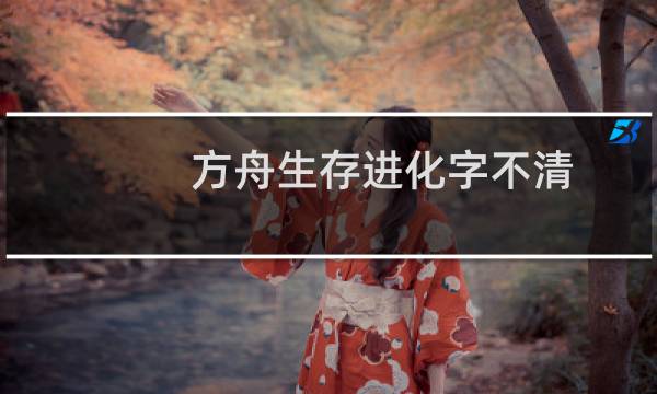 方舟生存进化字不清