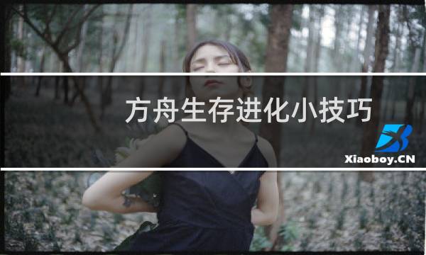 方舟生存进化小技巧