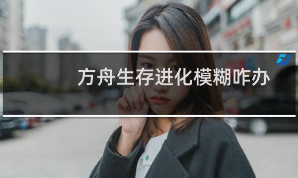 方舟生存进化模糊咋办