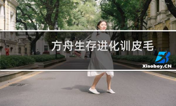 方舟生存进化训皮毛