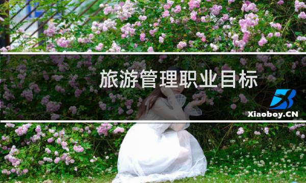 旅游管理職業(yè)目標(biāo)