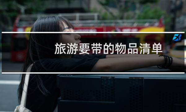 旅游要带的物品清单
