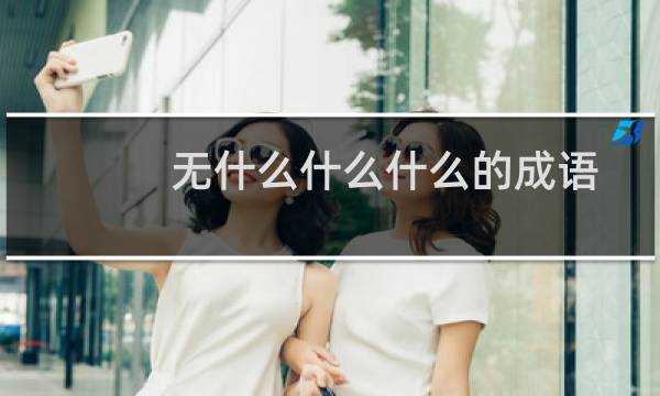 无什么什么什么的成语