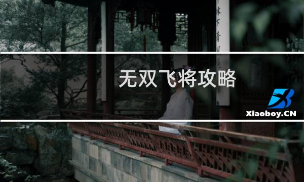 无双飞将攻略