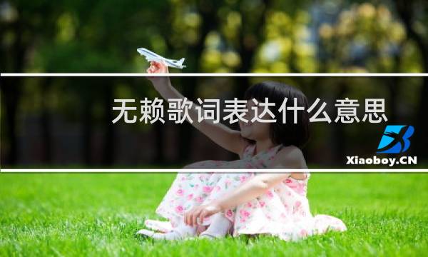 无赖歌词表达什么意思