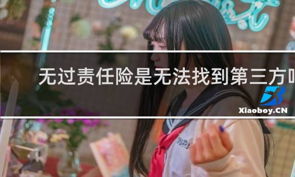 无过责任险是无法找到第三方吗