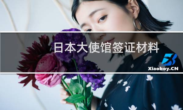 日本大使館簽證材料