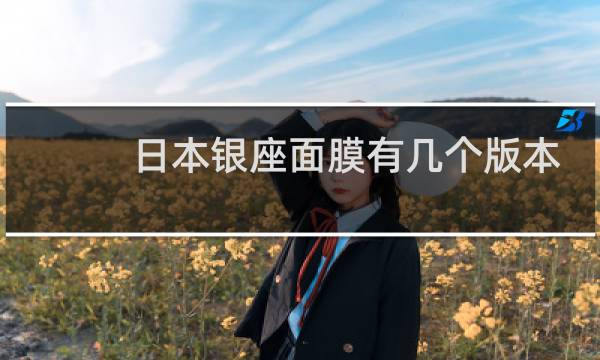日本银座面膜有几个版本