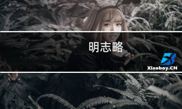 明志略 攻略