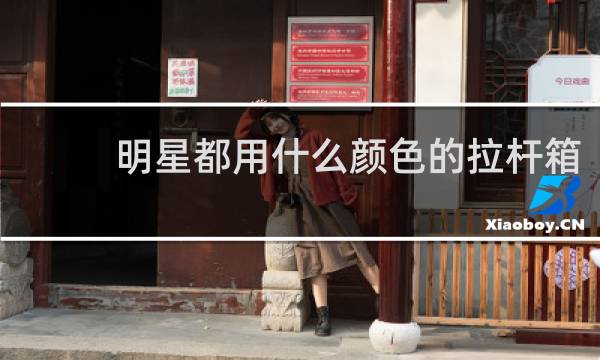 明星都用什么颜色的拉杆箱