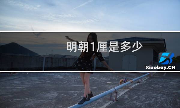 明朝1厘是多少
