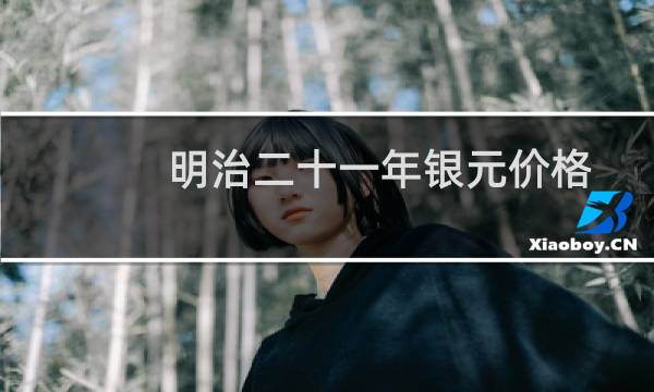 明治二十一年银元价格