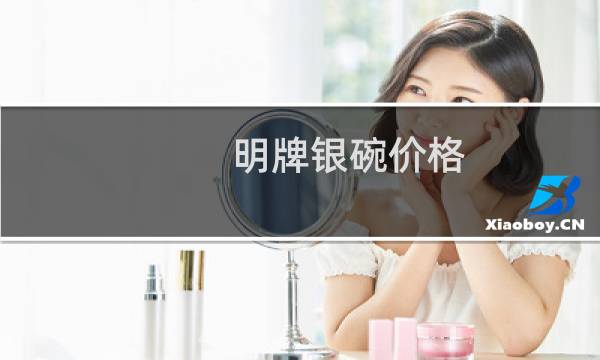 明牌银碗价格
