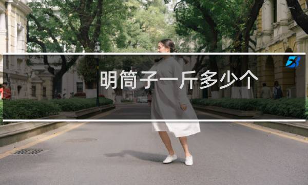 明筒子一斤多少个