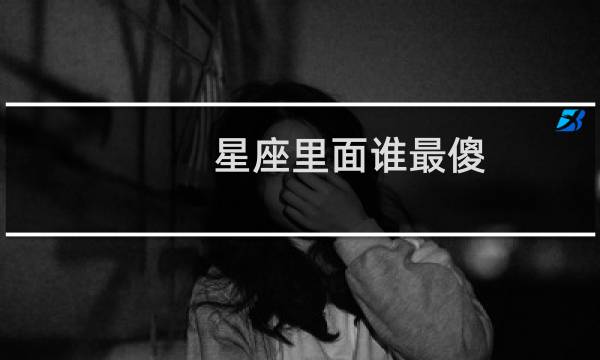 星座里面谁最傻