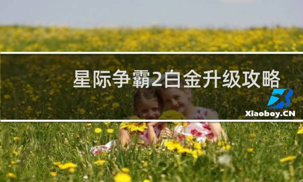 星际争霸2白金升级攻略