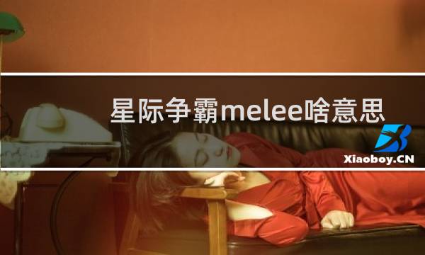 星际争霸melee啥意思