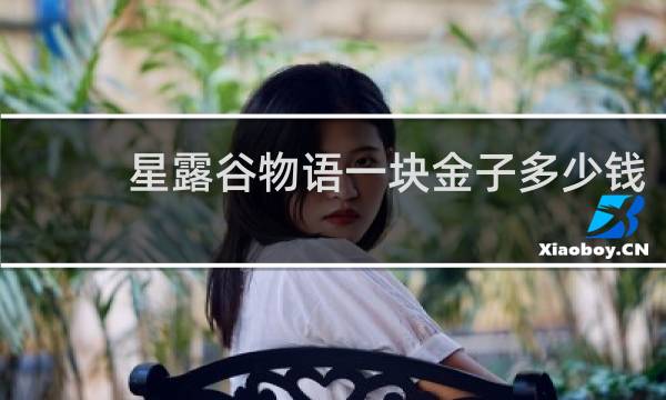 星露谷物语一块金子多少钱