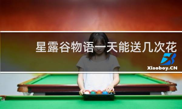 星露谷物语一天能送几次花