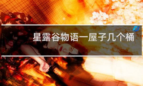 星露谷物语一屋子几个桶