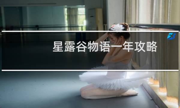 星露谷物语一年攻略