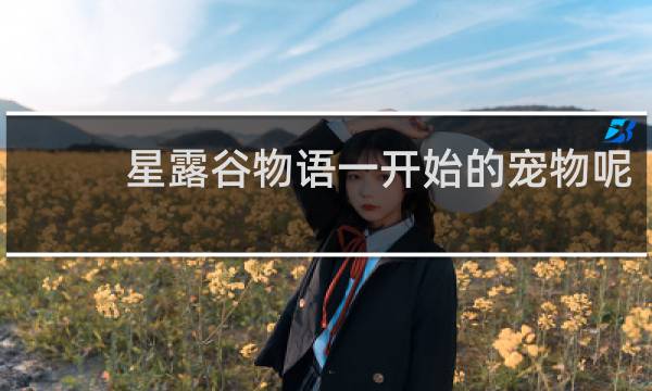 星露谷物语一开始的宠物呢