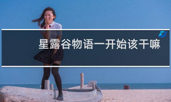 星露谷物语一开始该干嘛