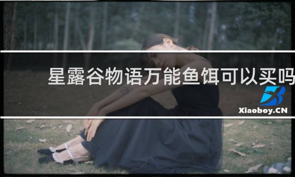 星露谷物语万能鱼饵可以买吗