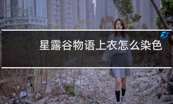 星露谷物语上衣怎么染色