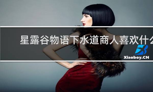 星露谷物语下水道商人喜欢什么