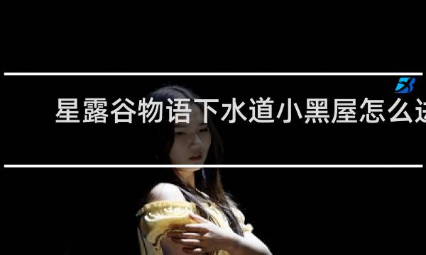 星露谷物语下水道小黑屋怎么进
