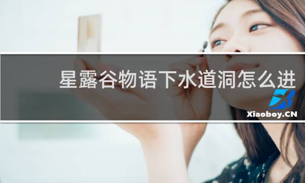 星露谷物语下水道洞怎么进