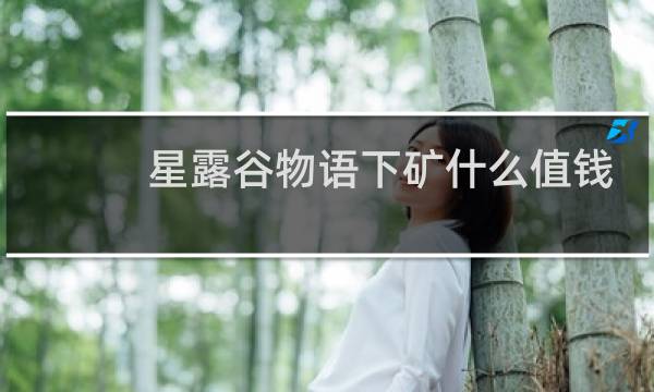 星露谷物语下矿什么值钱