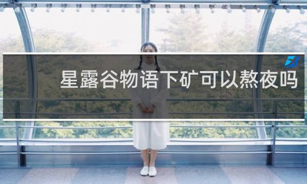 星露谷物语下矿可以熬夜吗