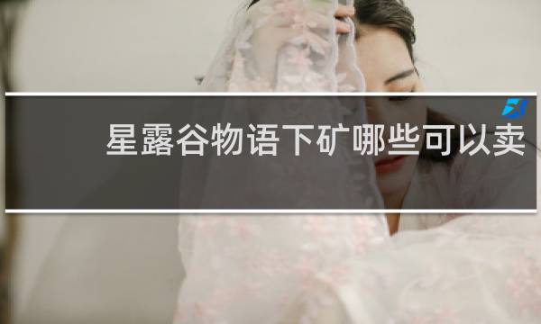 星露谷物语下矿哪些可以卖