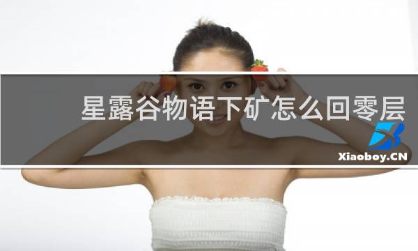 星露谷物语下矿怎么回零层