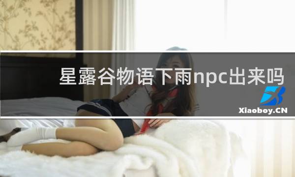 星露谷物语下雨npc出来吗
