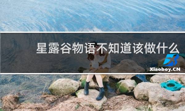 星露谷物语不知道该做什么