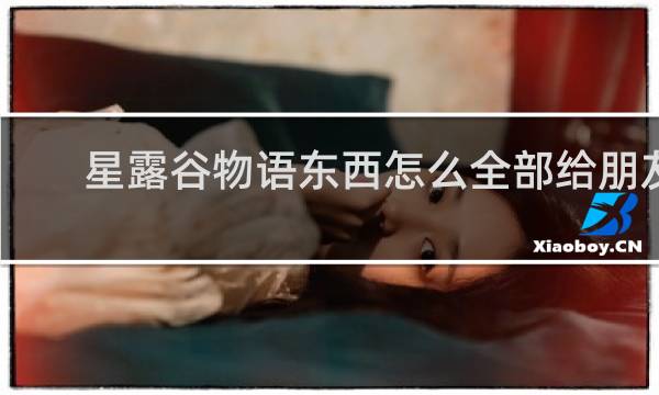 星露谷物语东西怎么全部给朋友