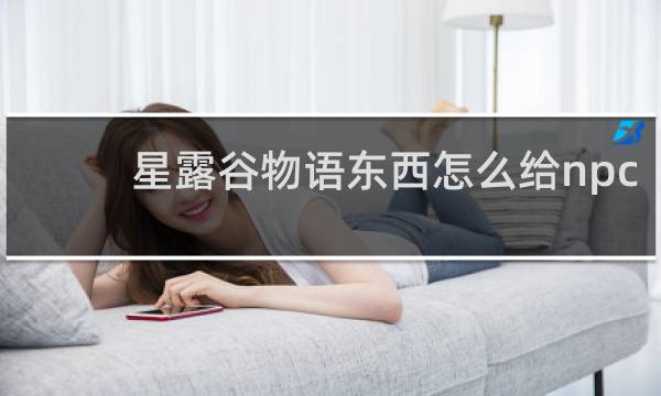星露谷物语东西怎么给npc
