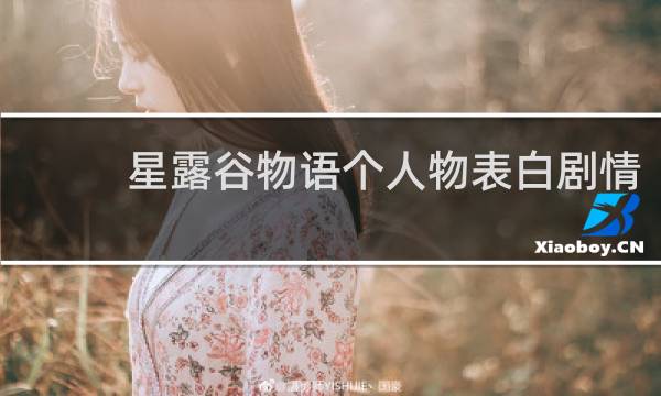 星露谷物语个人物表白剧情