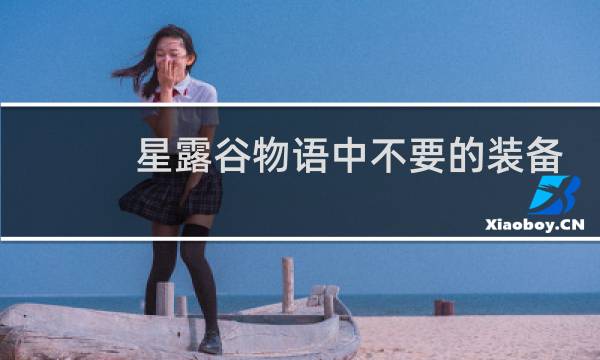 星露谷物语中不要的装备