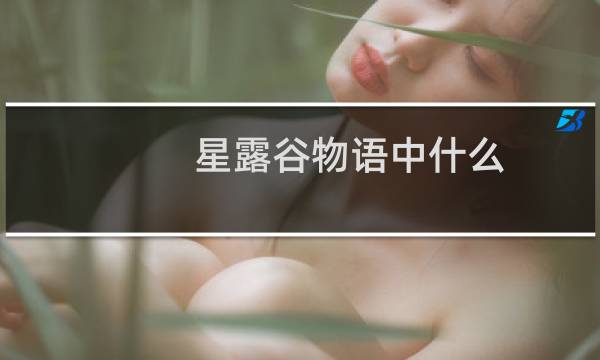 星露谷物语中什么
