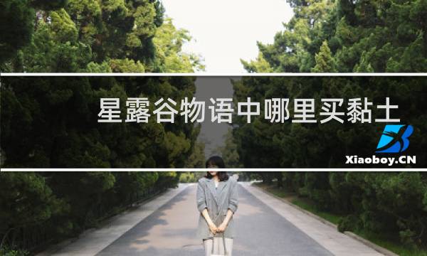 星露谷物语中哪里买黏土